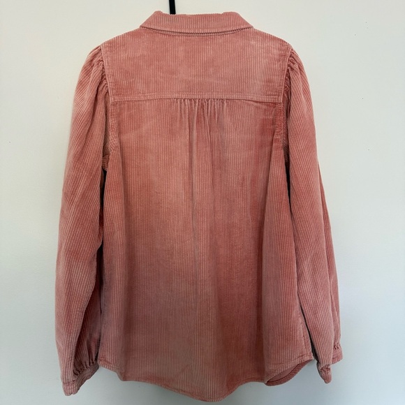 American Eagle Outfitters Pink Corduroy Shirt - Picture 2 of 9